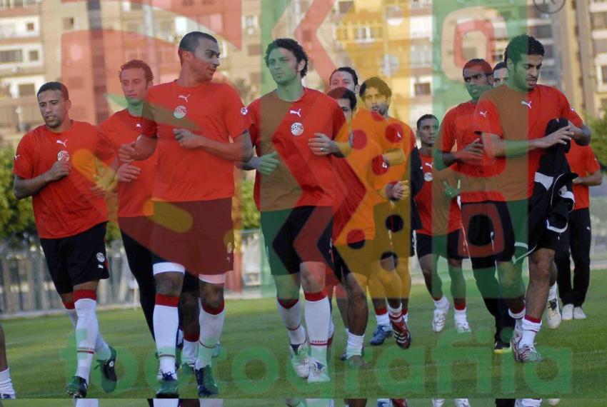 Egyptian team training session